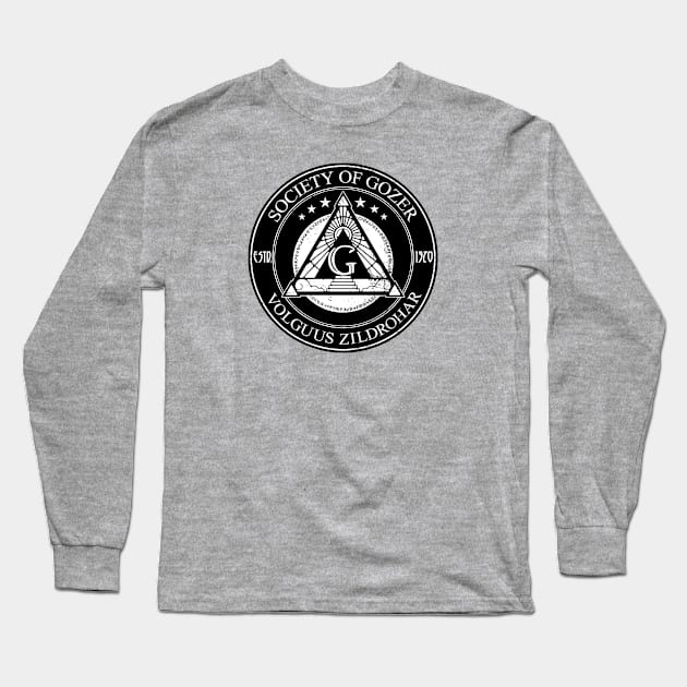 Society of Gozer (Alt Print) Long Sleeve T-Shirt by Miskatonic Designs